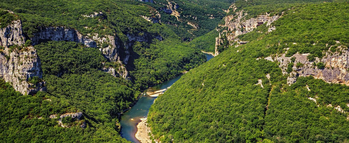 Panorama des Gorges d'Ardèche