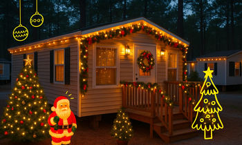 Noël en Camping Paradis – Mobil-home décoration de Noël | © Noël en Camping Paradis – Mobil-home décoration de Noël