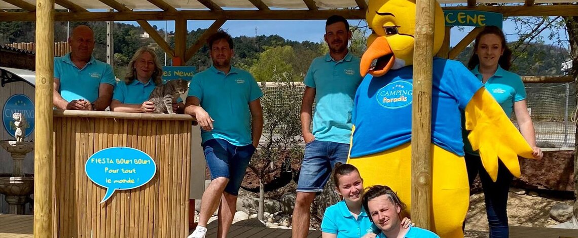 equipe animation camping paradis