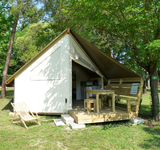 tente écolodge au Camping Paradis Aloé