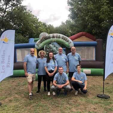 Equipes du Camping Paradis Les Belles Rives, été 2022