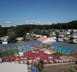 vue aérienne du camping