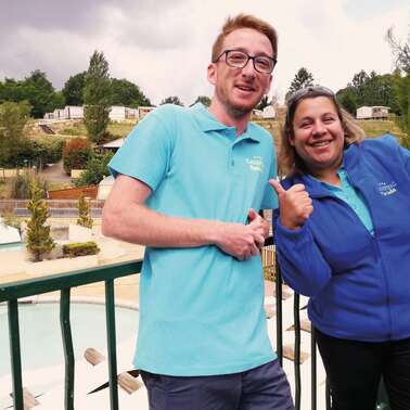 Propriétaires du Camping Paradis L'Escapade, été 2022