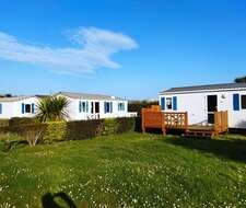 Vue des mobil home de la pointe de roscoff