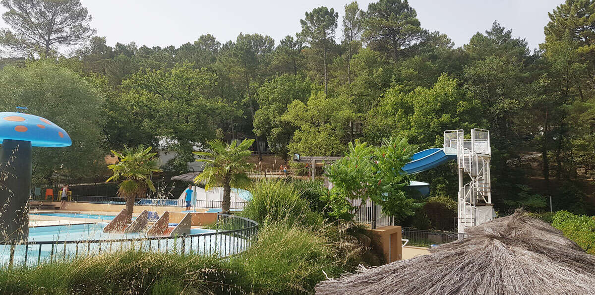 parc aquatique du Camping Paradis le Ruou dans le Var