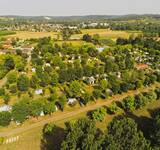 Camping Paradis le Rocher de la Granelle, en Dordogne, vu du ciel