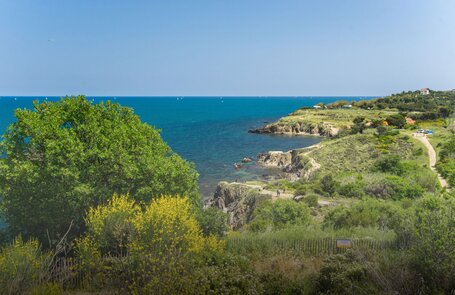 vue vers camping en occitanie