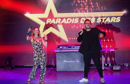 Olympe et myriam abel en concert en camping paradis