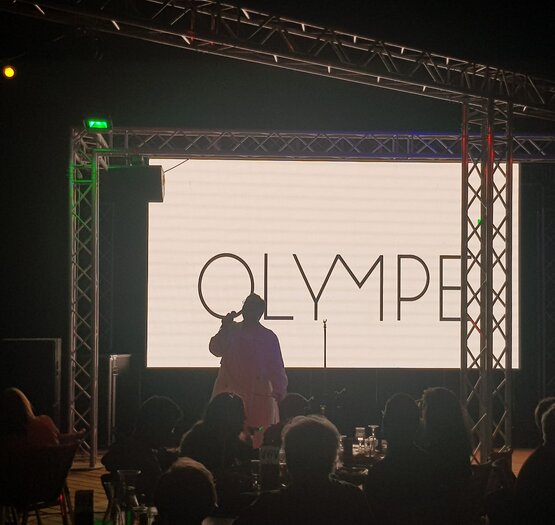 Olympe le chanteur de the voice all stars en concert