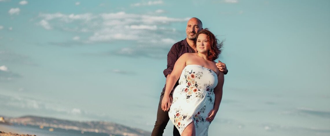 photo de Magalie Vaé et Tihyad sur la plage