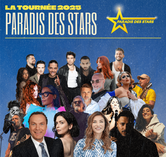 30 artistes à la tournée 2025 du Paradis des Stars (carré) 30 artistes à la tournée 2025 du Paradis des Stars (carré)